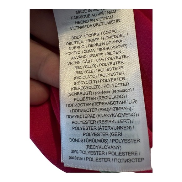 LRL Ralph Lauren Black Label Pink Floral Georgette Mini Skirt Size 10 NEW - Picture 15 of 15